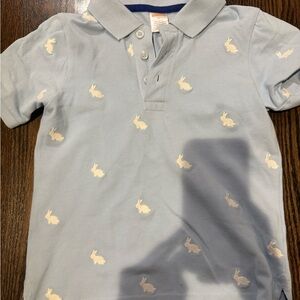 Gymboree Light Blue Polo with Bunny Design